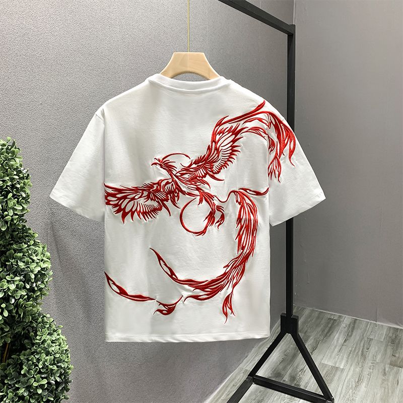 Summer Clothing Wholesale - White Top Embroidery 100℅ Cotton T