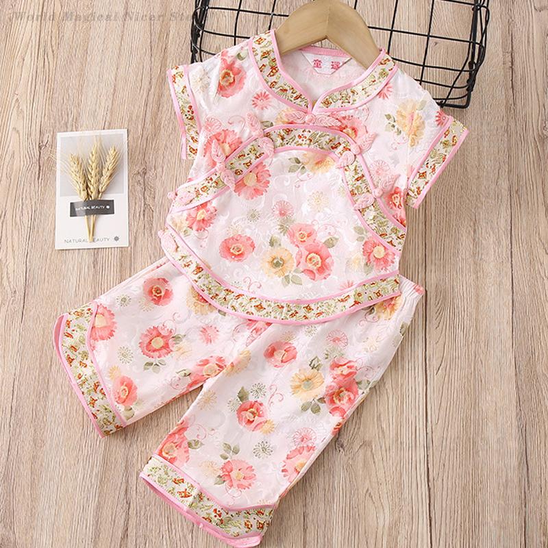 Baby Girls Tang Suit Summer Pr - Summer Clothing Baby Girl review and price