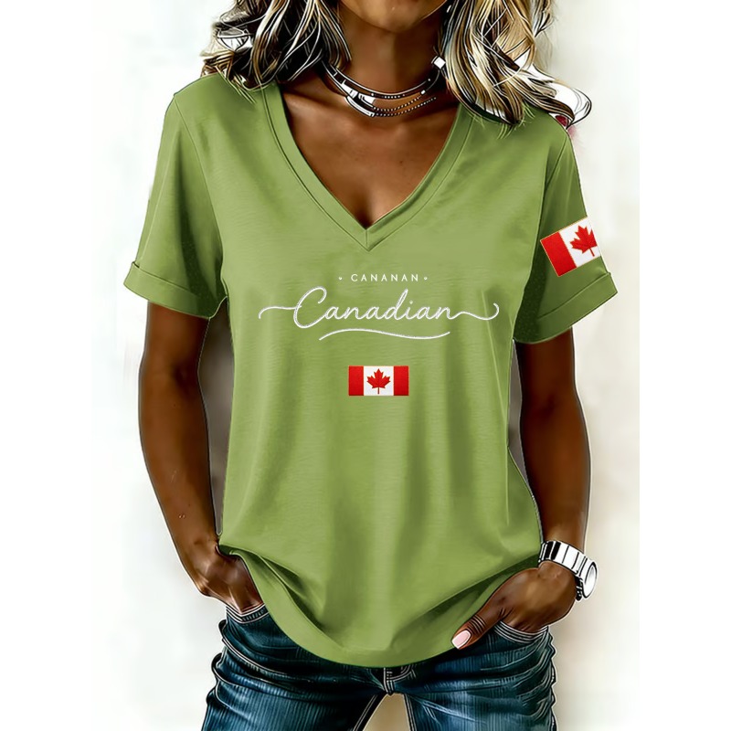 Canada National Flag Print Wom - Summer Clothing Women Canada review and price