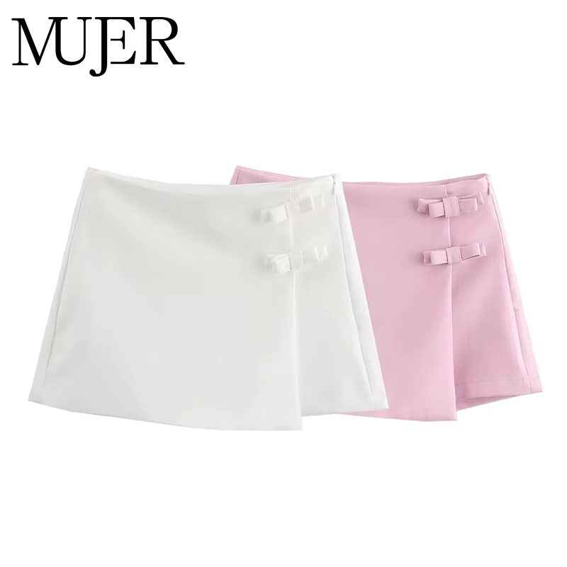 MUJER Pink White Mini Skirt Wo - Summer Zara review and price