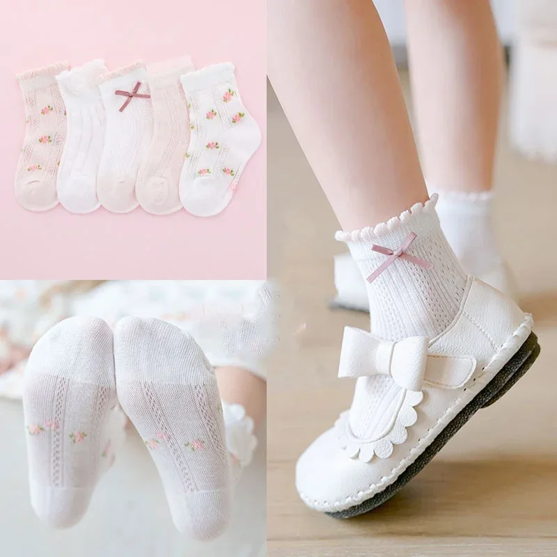 Kids Socks 5 Pairs/Lot Spring  - Summer Clothing Baby Girl review and price