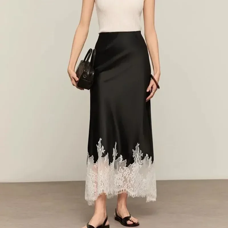 Fairy Lace-Trim Midi Skirt Hig - Summer Clothing Wraps review and price